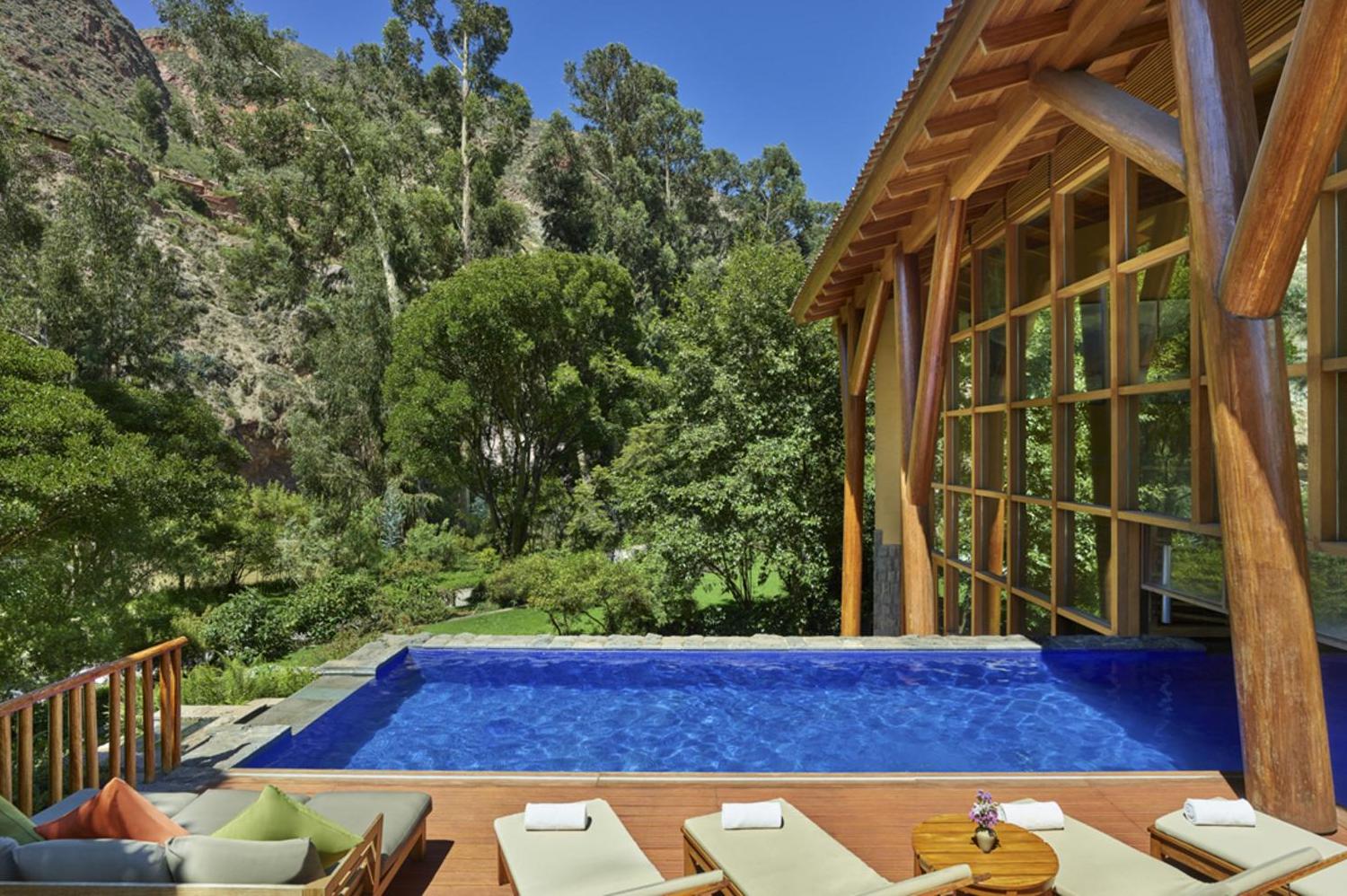 The outdoor pool at Tambo del Inka, Peru