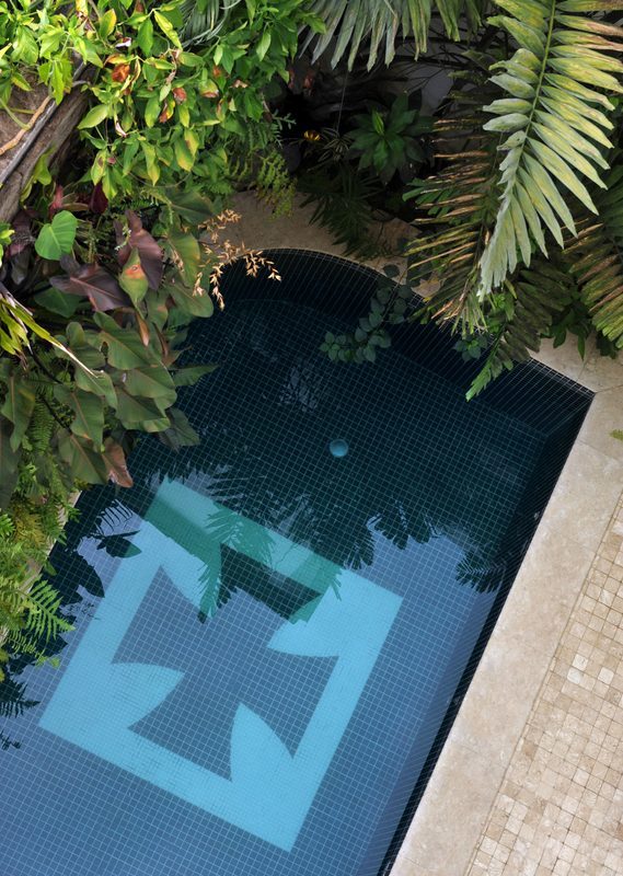 Aerial view of the swimming pool at Villa Bahia, Salvador