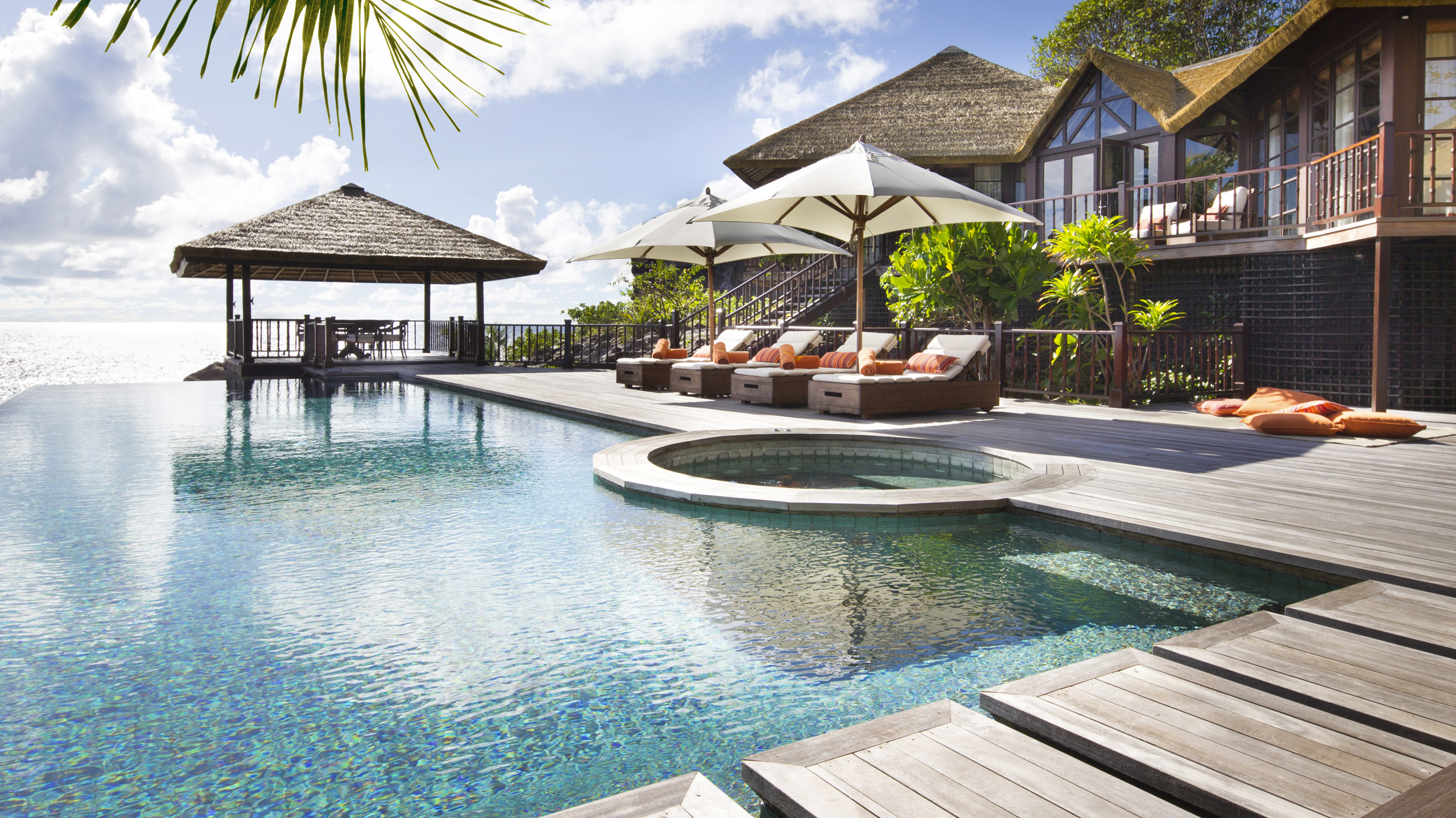 Swimming Pool, Fregate Private Island, the Seychelles