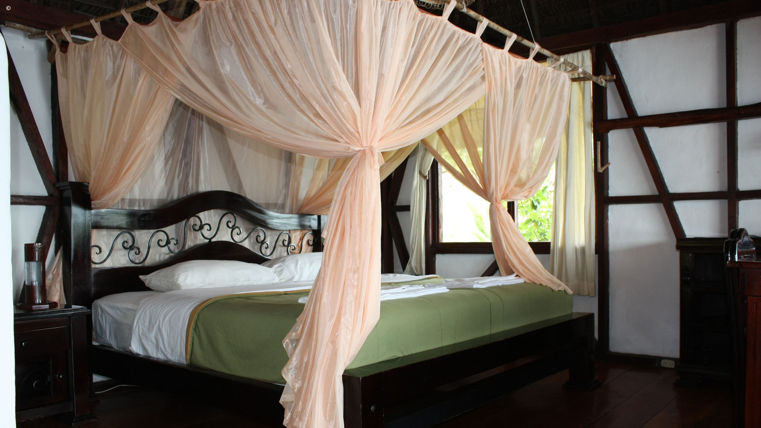 Bedroom interior, Napo Wildlife Centre, Ecuador, The Amazon