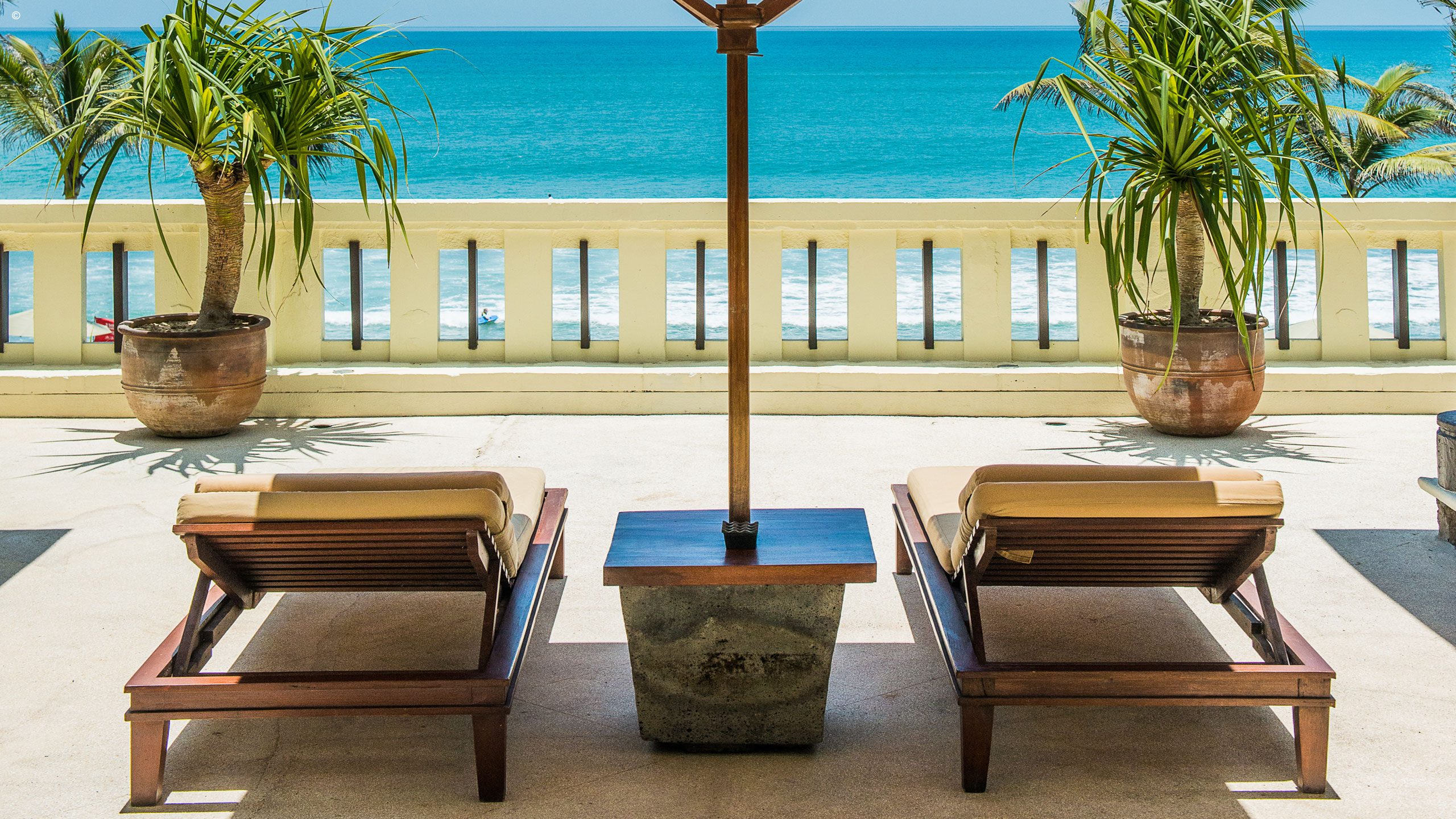Terrace view, the Legian, Seminyak, Bali