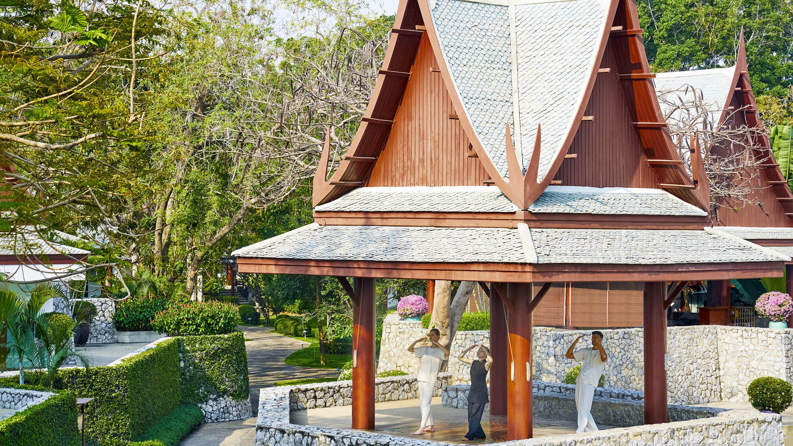 Moving meditation, Chiva Som, Thailand