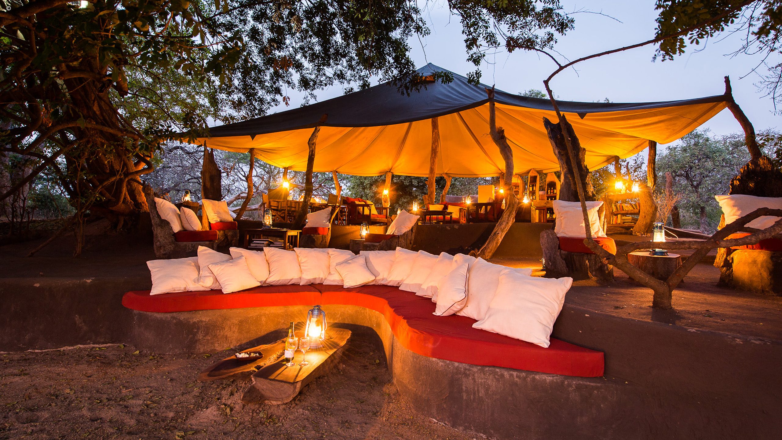 Campfire, Luangwa Bush Camping, South Luangwa National Park, Zambia