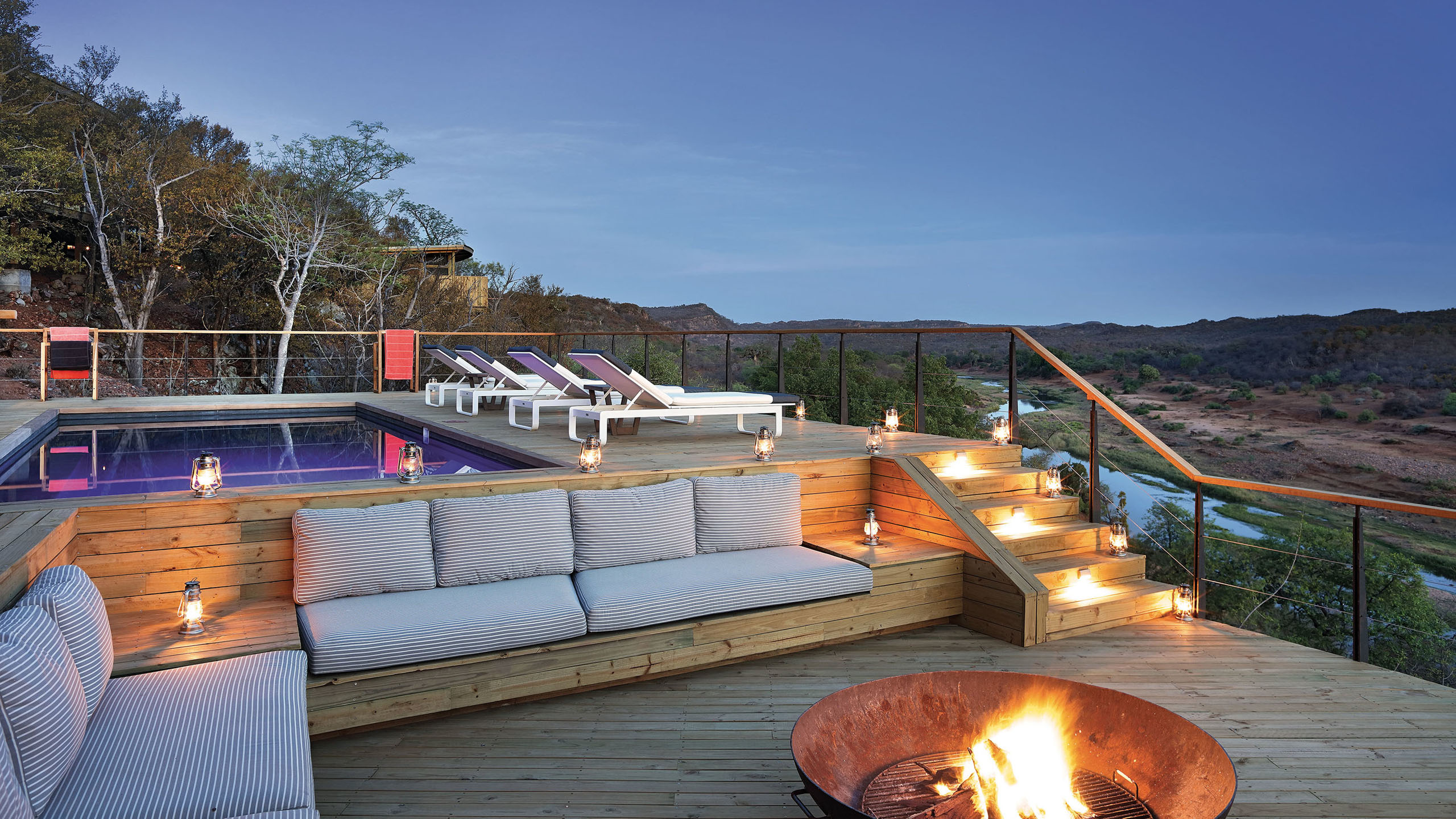 Pel's Post pool view, Makuleke, the Kruger, South Africa