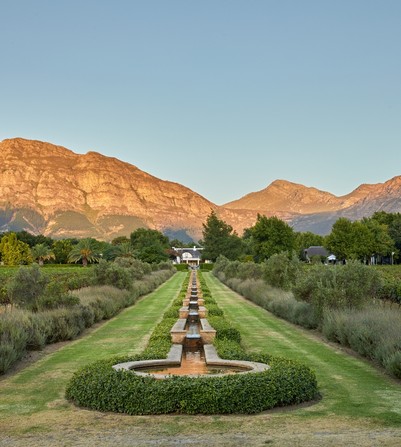 The views at la cle lodge, south africa winelands