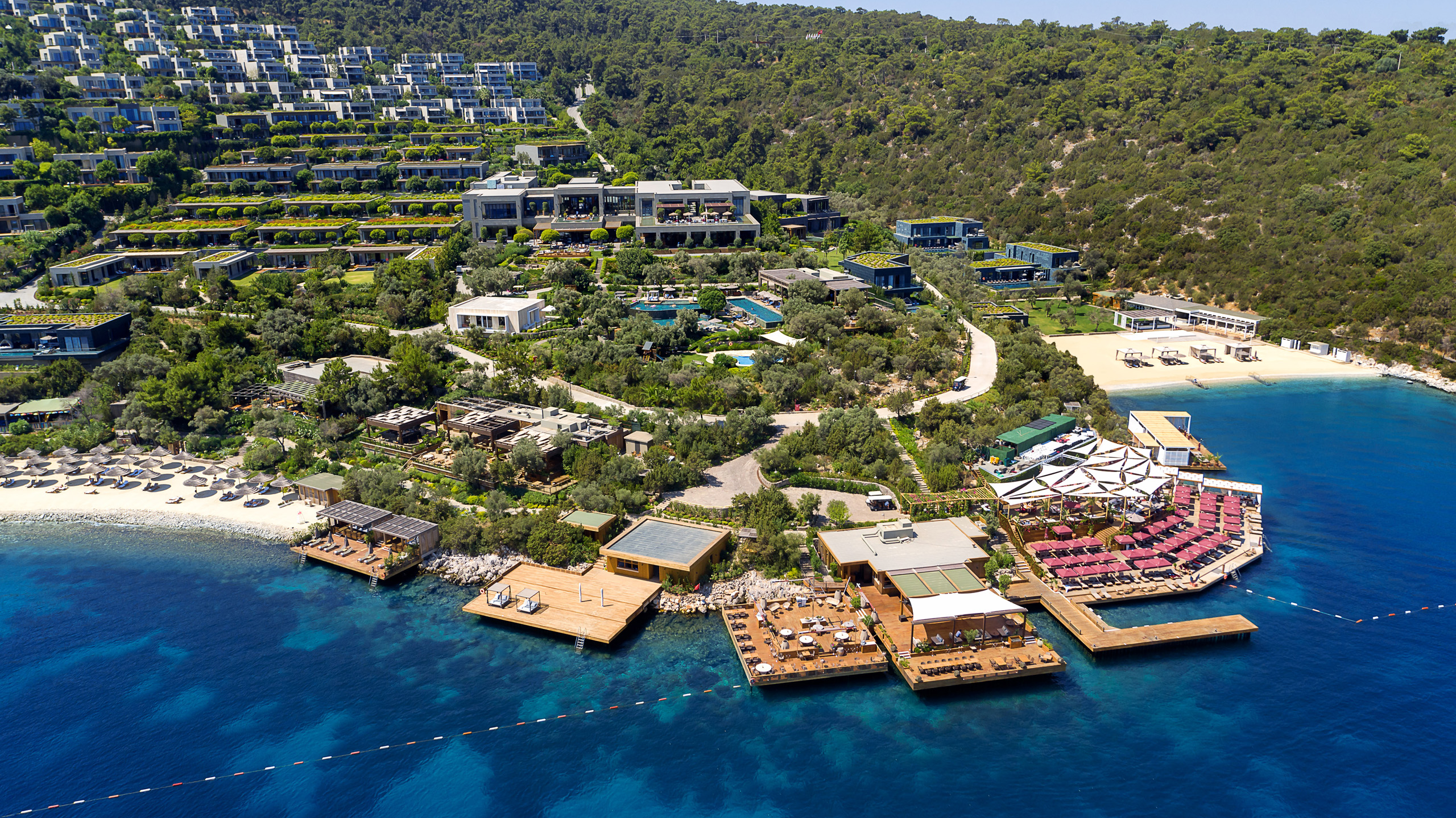 Aerial view of Mandarin Oriental Bodrum resort