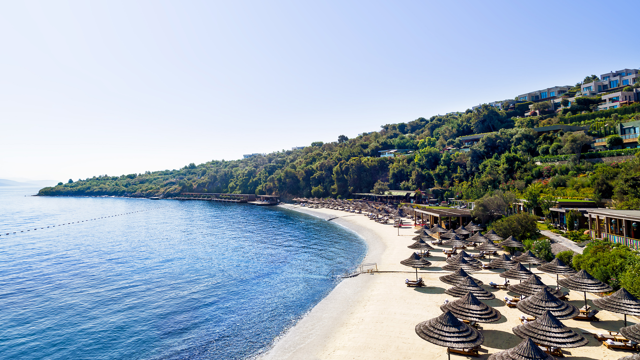 Private beach at Mandarin Oriental Bodrum