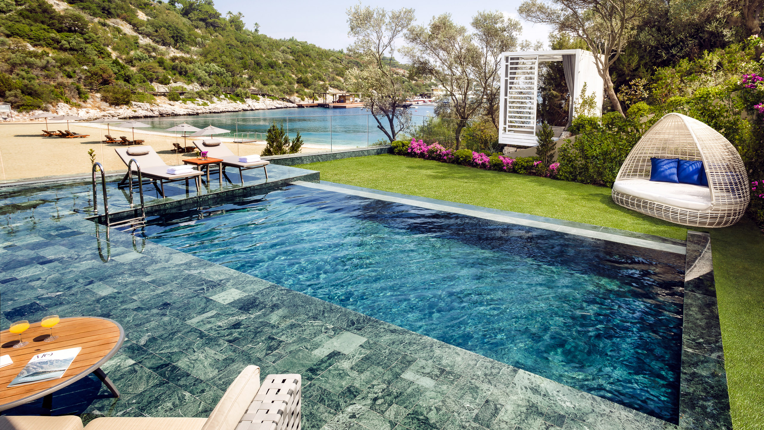 Infinity pool at Mandarin Oriental Bodrum