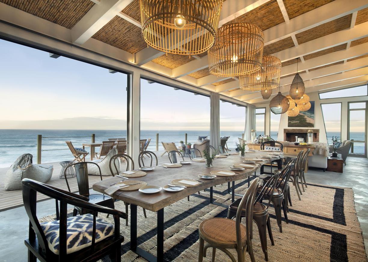 The dining room at Lekkerwater Beach Lodge, South Africa