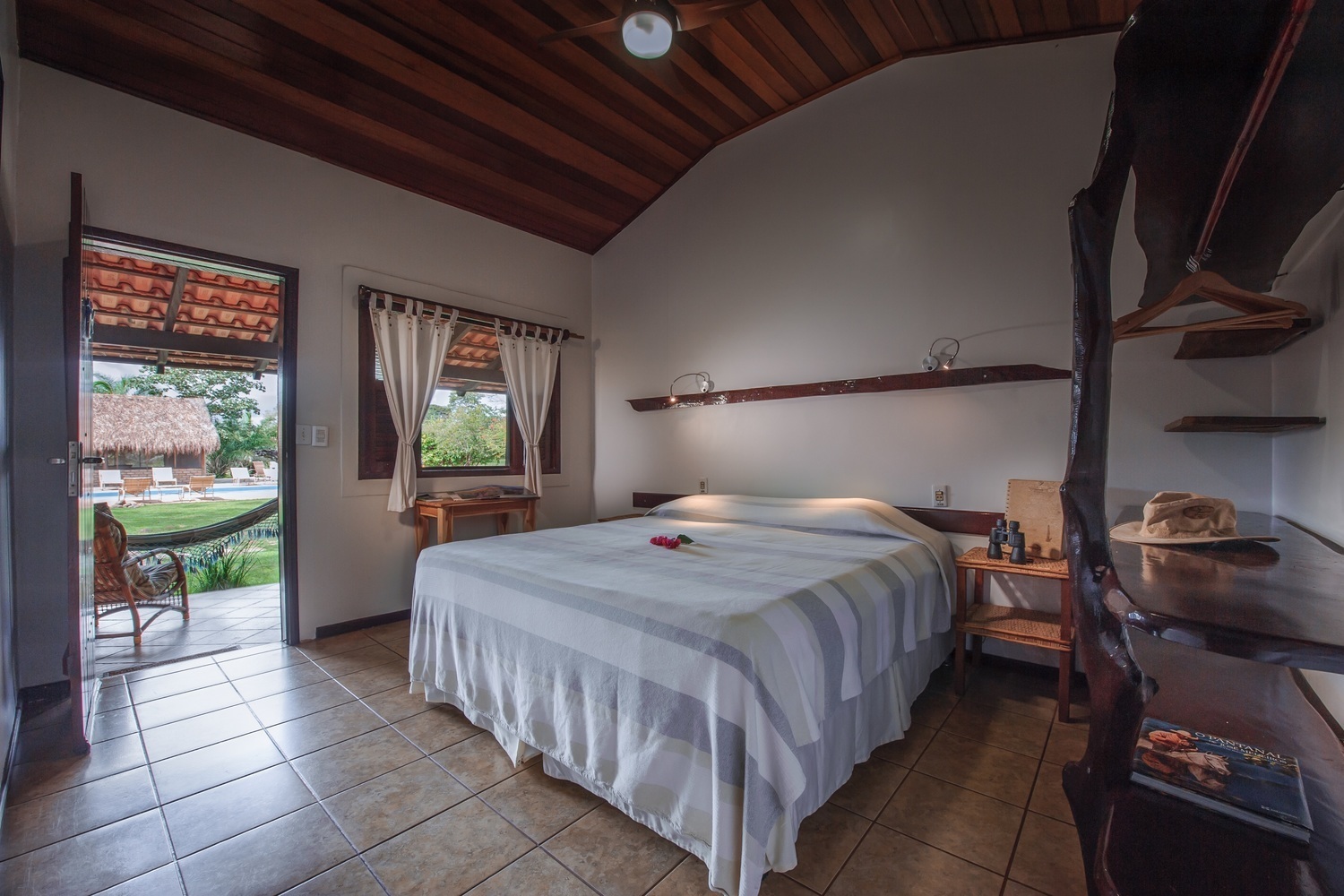 A double bedroom at Araras EcoLodge in Brazil