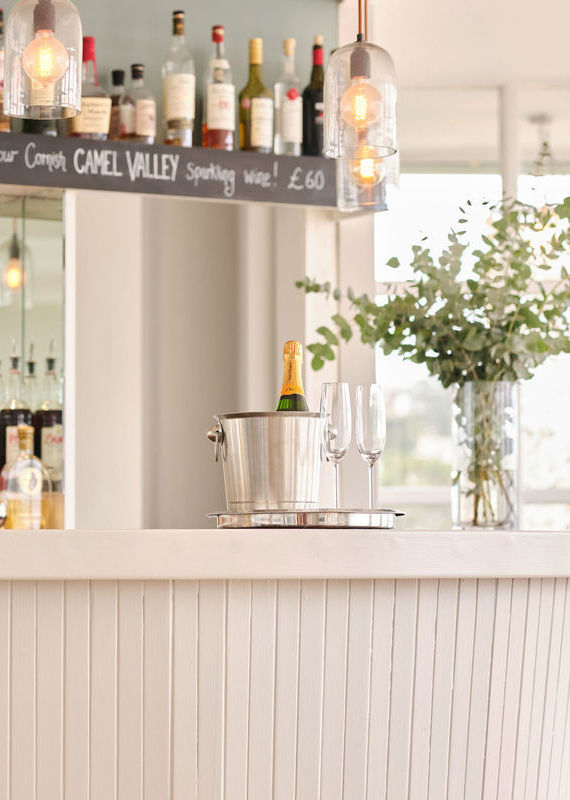 Boskerris Hotel in Cornwall, St Ives, hotel bar