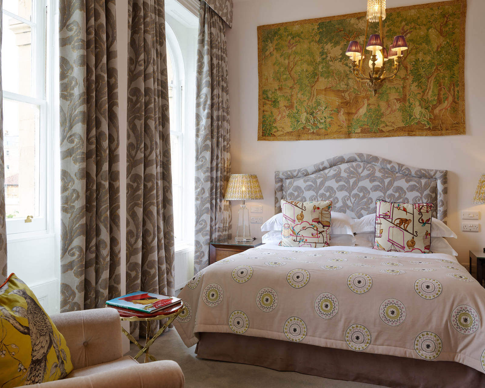 Deluxe bedroom at The Bird hotel, Bath