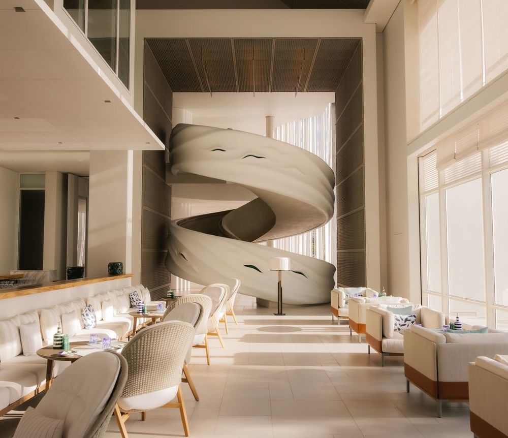 A shot of Vivamento restaurant at Cheval Blanc Seychelles.