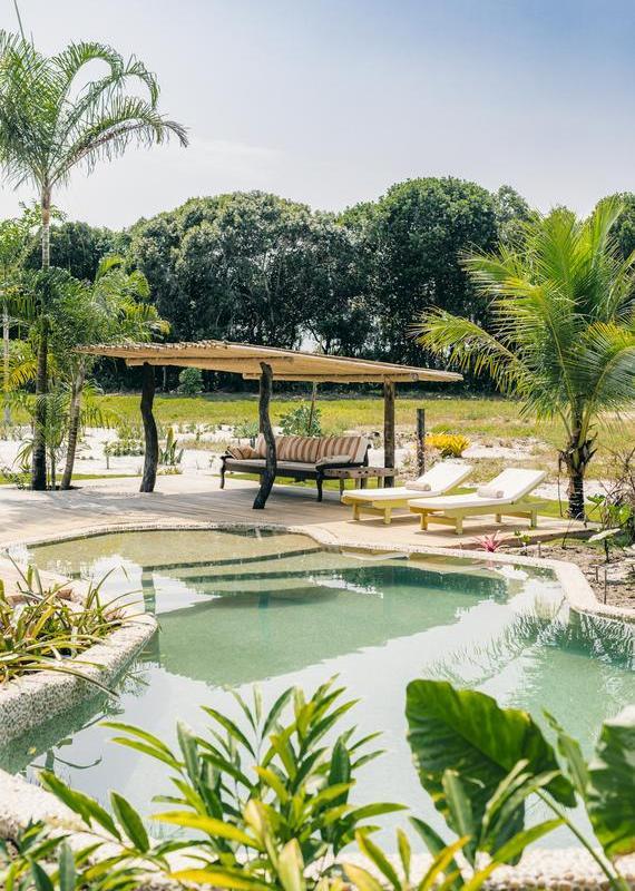 Casa amarela Uxua Mare Brazil sunny day