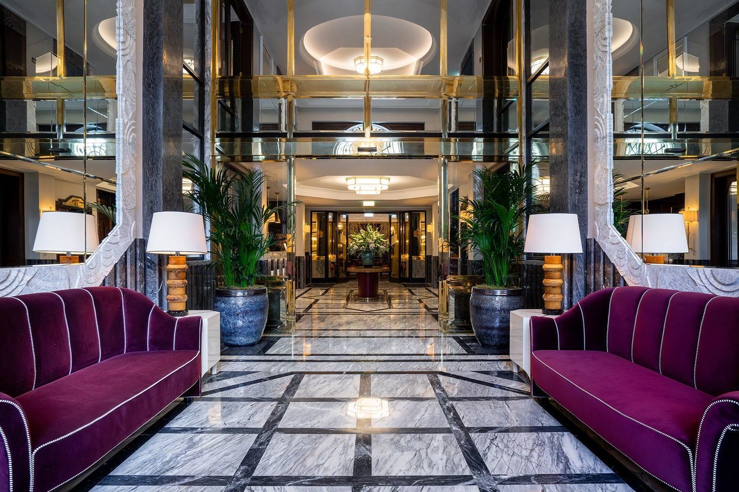 The lobby of Le Monumental Palace