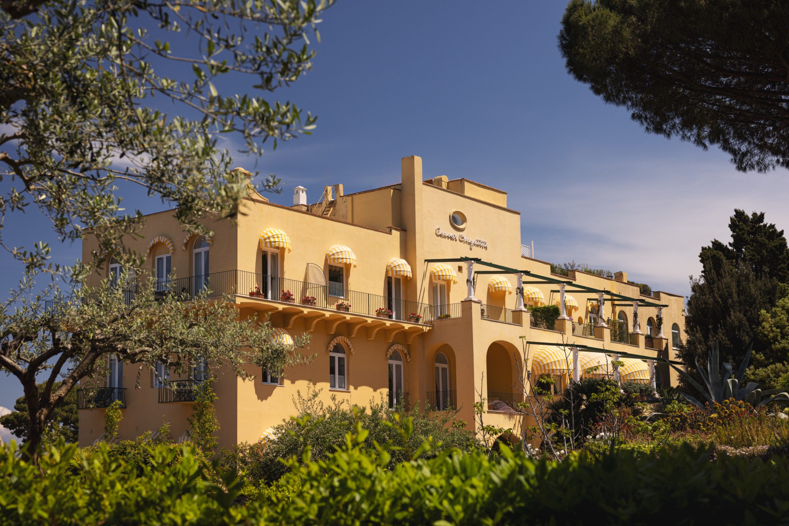 Exterior of Hotel Caesar Augustus.