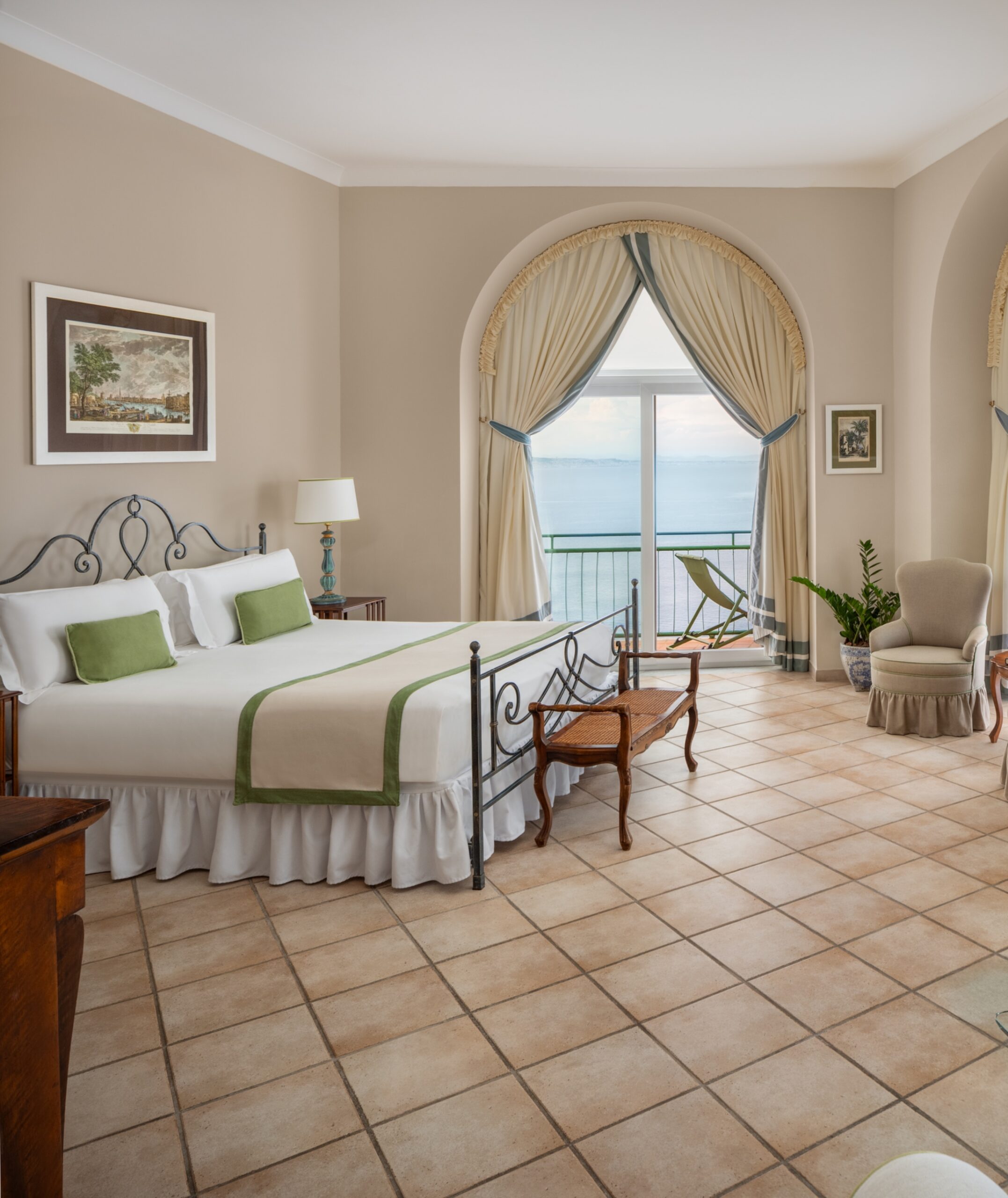 Classic style suite of Hotel Caesar Augustus.