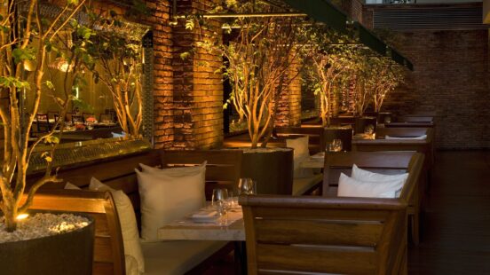Dining room interior, Fasano Rio, Rio de Janeiro, Brazil