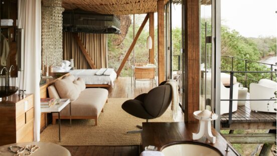 Interior view, Singita Lebombo, The Kruger, South Africa