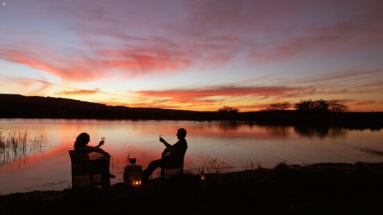 Picnic/drinks in Bushmans Kloof Reserve, the Western Cape Mountains, South Africa