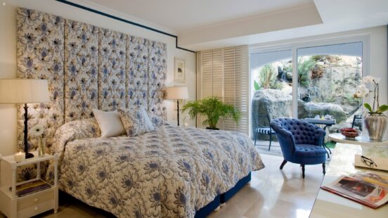 Bedroom interior, Twelve Apostles, Cape Town, South Africa