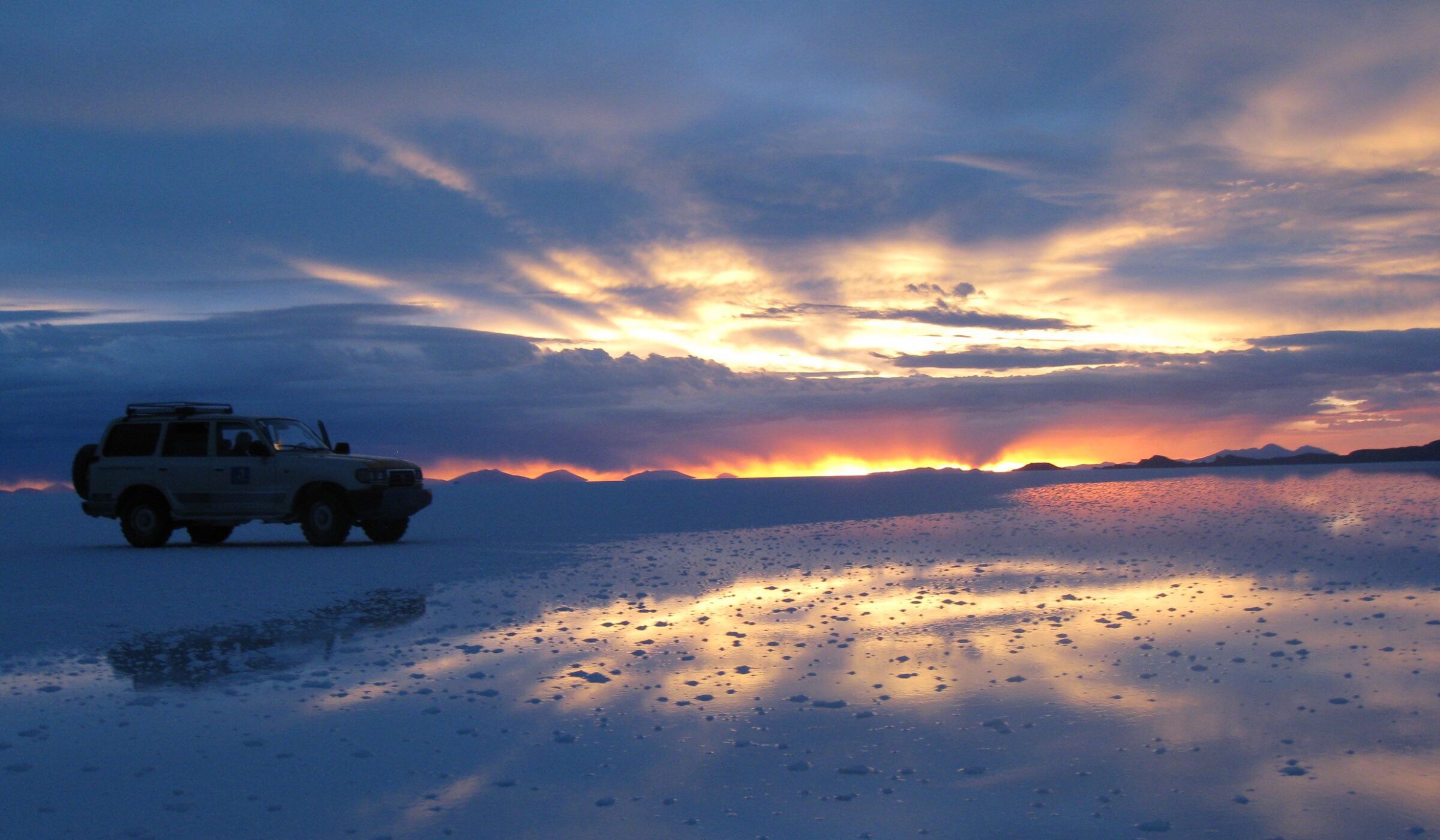 Surreal salt flats