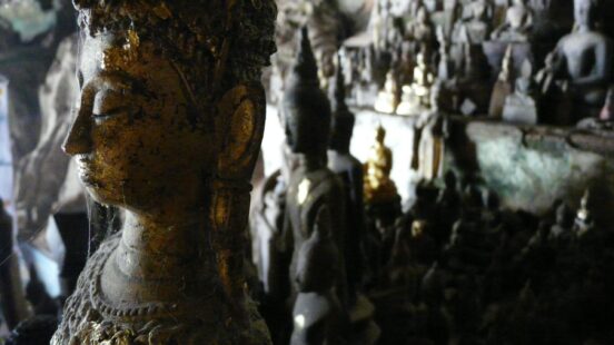 The Pak Ou caves, Luang Prabang, Mekong River, Laos