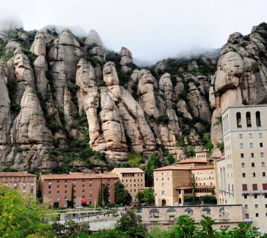 A view of the monastery at Montserrat
