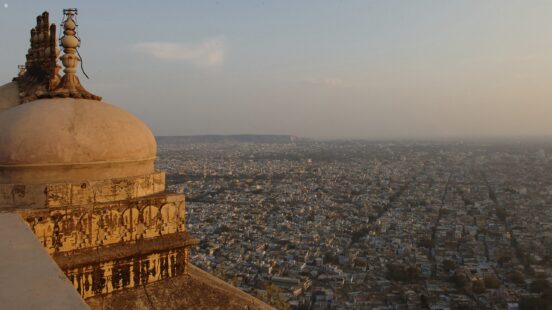 view-jaipur-india-sunrise