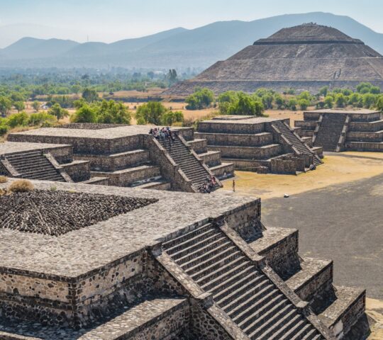 The views over Teotihuacan