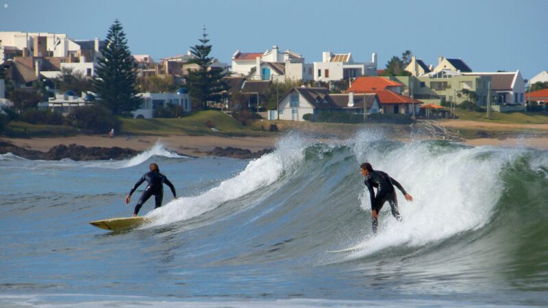 Surfing, Punta del Este, Uruguay