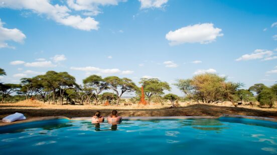 The pool area at Swala Camp, Tanzania