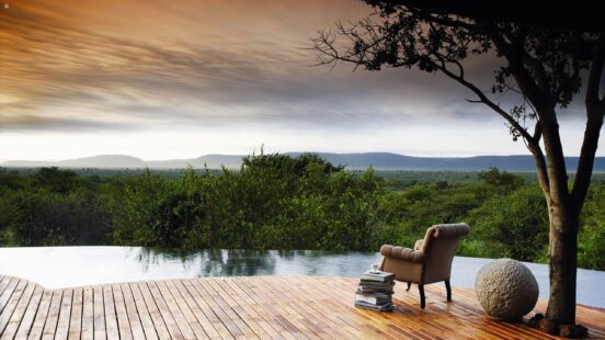 Pool and deck at Molori, Madikwe, South Africa