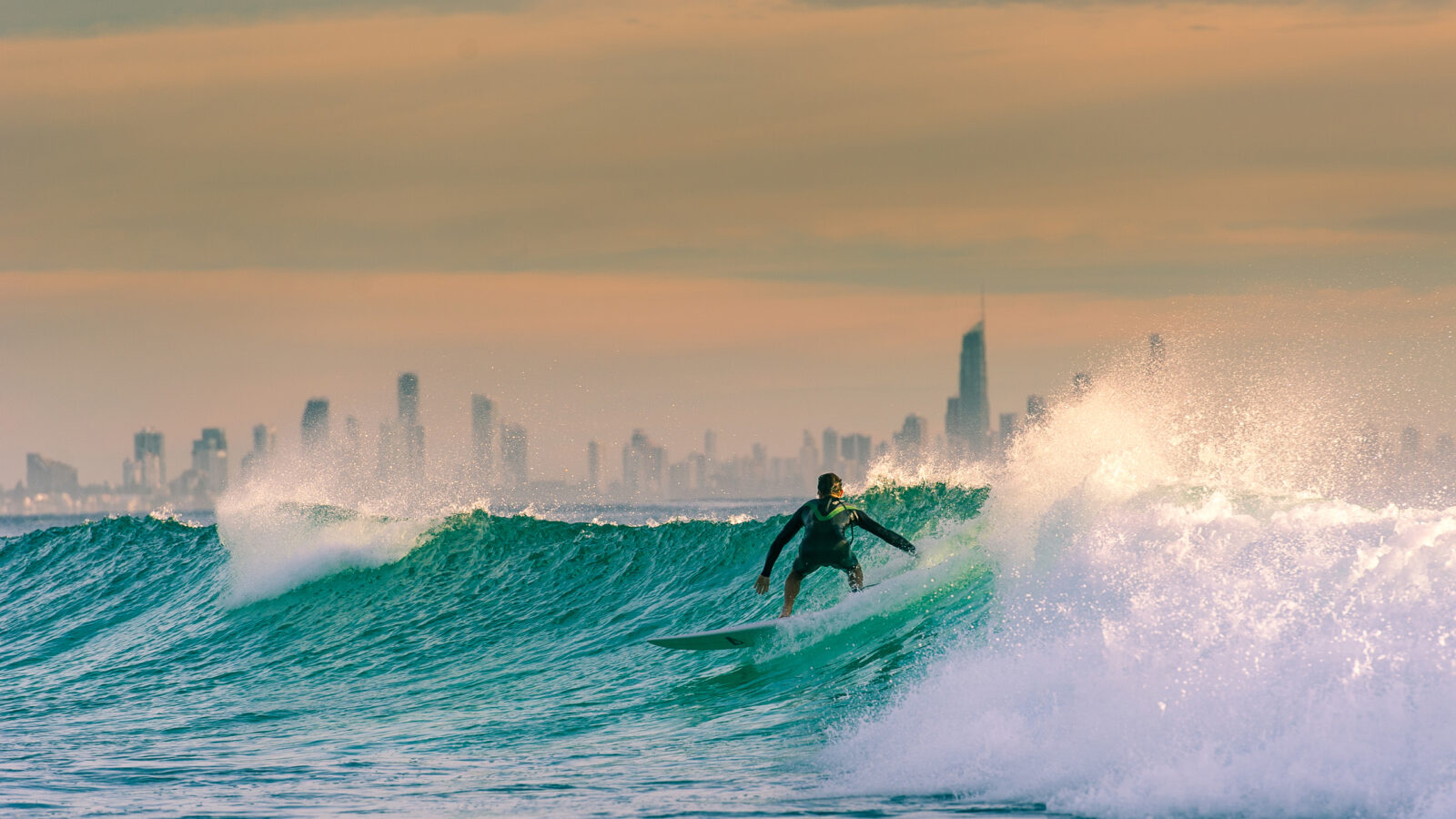 Surfing on the Gold Coast