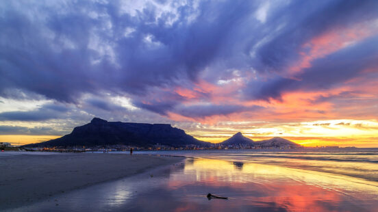 Radiant sunset in Cape Town