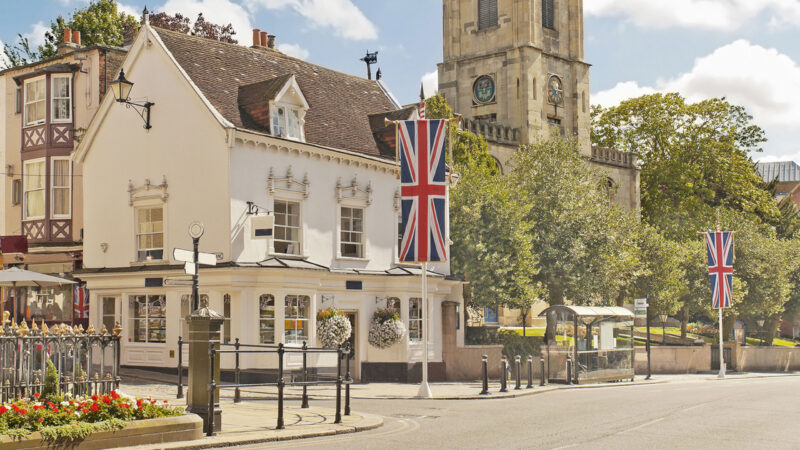 Main street in Windsor, England