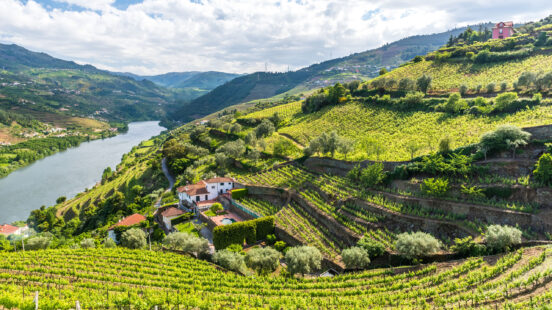 Beautiful Landscape of the Douro river region in Portugal