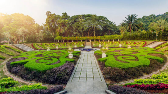 Sunrise in Kuala Lumpur Lake Garden, Perdana Botanical Garden, Malaysia