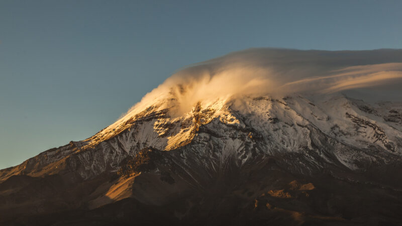 Chimborazo at sunset