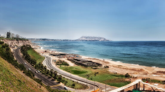 The coast of Lima, Peru