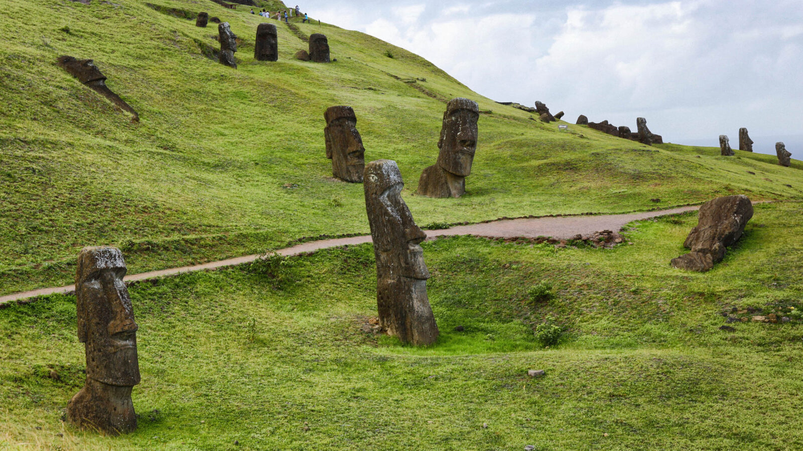 Moai Rano Raraku Easter Island Chile