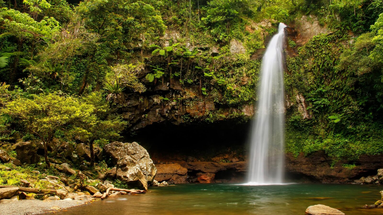 Lower Tavoro Waterfalls in Bouma National Heritage Park, Taveuni