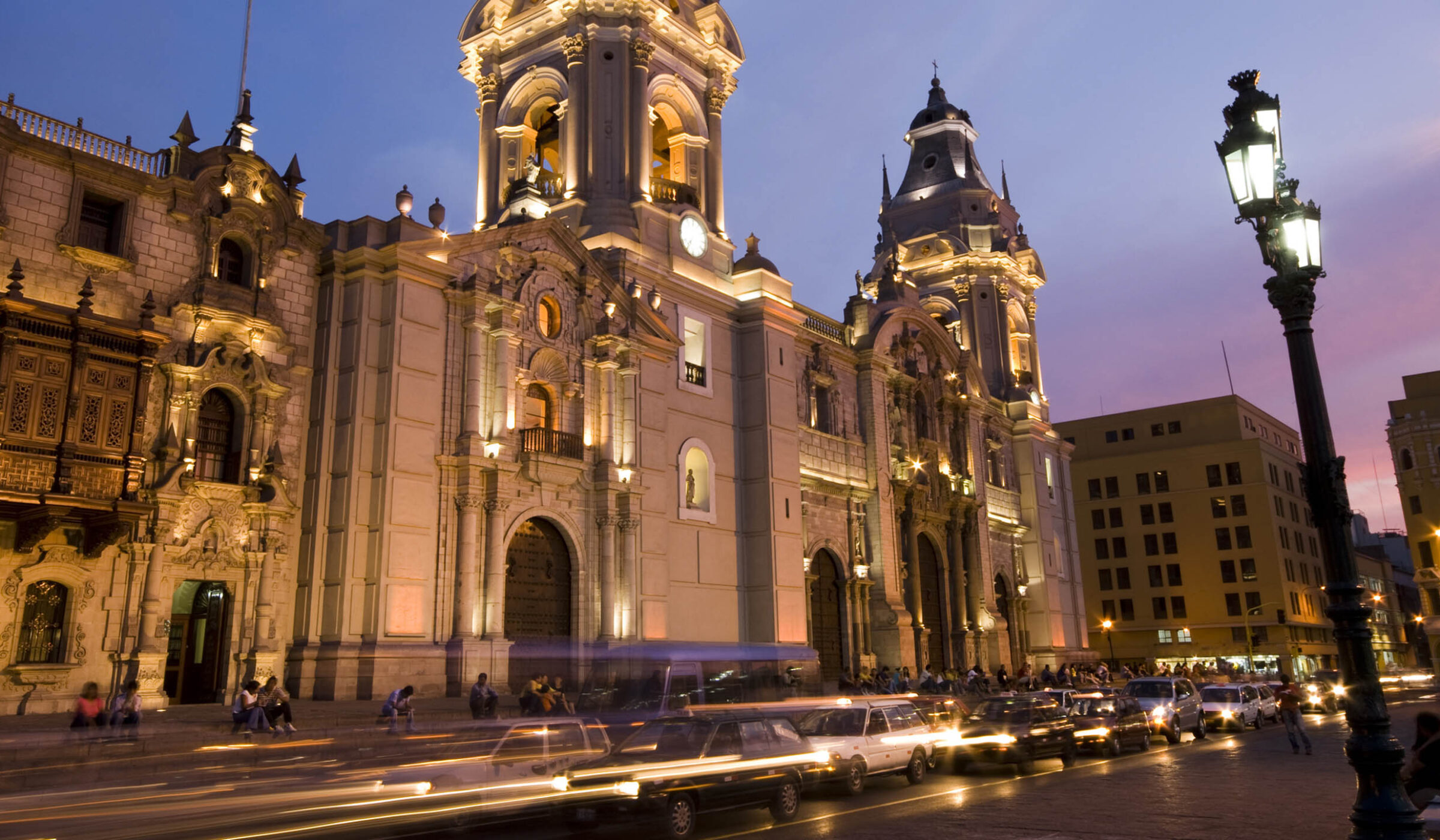 The Cathedral on the Plaza de Armas Mayor Lima, Peru
