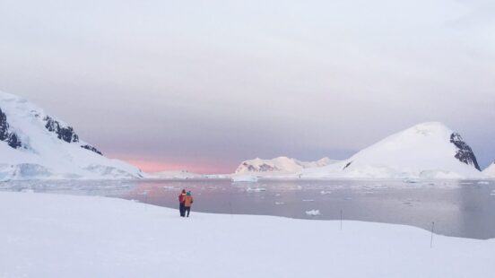 Antarctica sunset