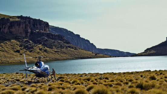 Tropic Air helicopter flight, Mount Kenya