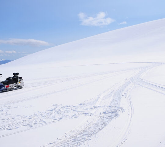 Snowmobiling on the Eyjafjallajökull ice cap