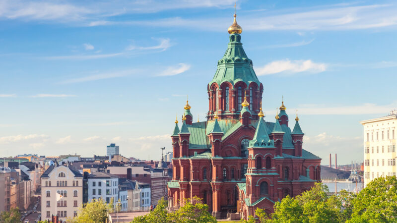 Uspenski Cathedral is an Eastern Orthodox cathedral in Helsinki, Finland, dedicated to the Dormition of the Theotokos, was built in 1862-1868