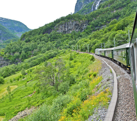 Riding the Flåm railway