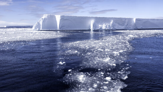 Tabular Iceberg and Brash Ice, Antarctica