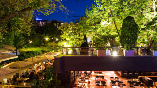 Restaurant exterior, AS Aperitivo, Ljubljana, Slovenia